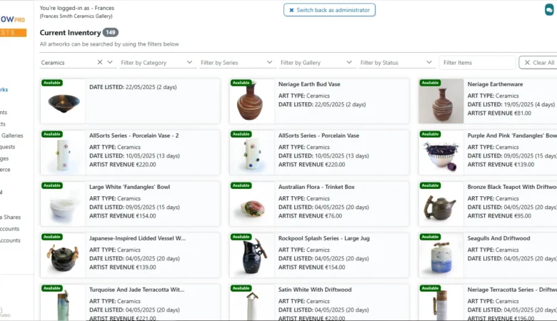 Artflow Pro | art gallery SaaS platform