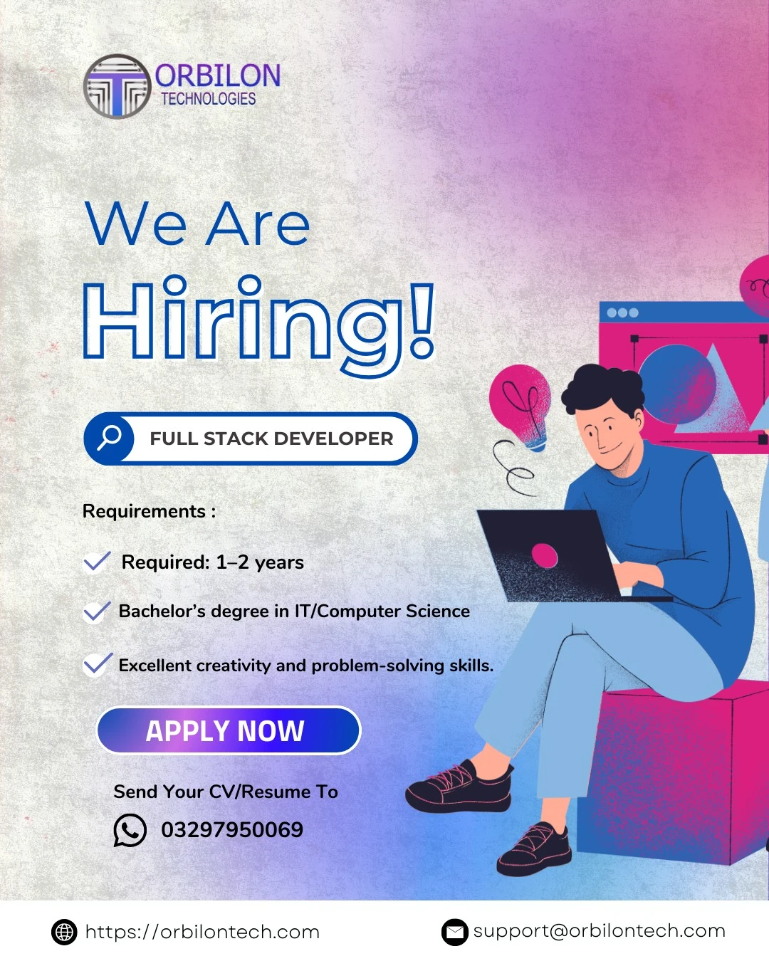 Full Stack Developer – Angular/React & .NET/Node.js