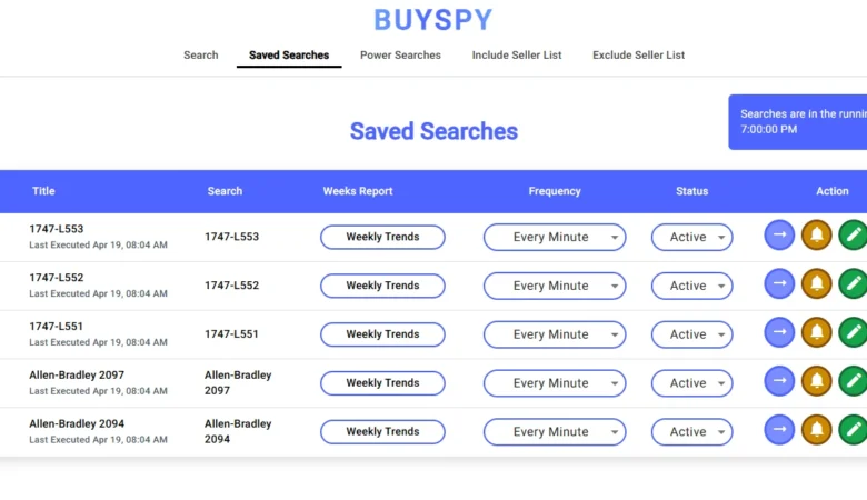 BuySpy real-time eBay search alerts app developed by Orbilon Technologies