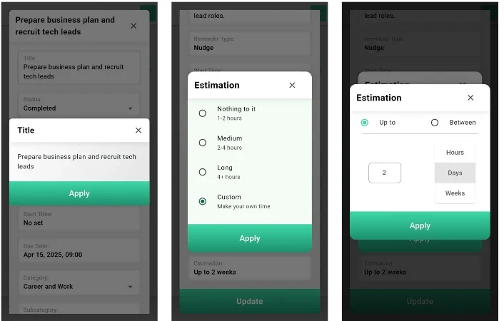 Spheres AI life manager mobile app built with Flutter and OpenAI by Orbilon Technologies