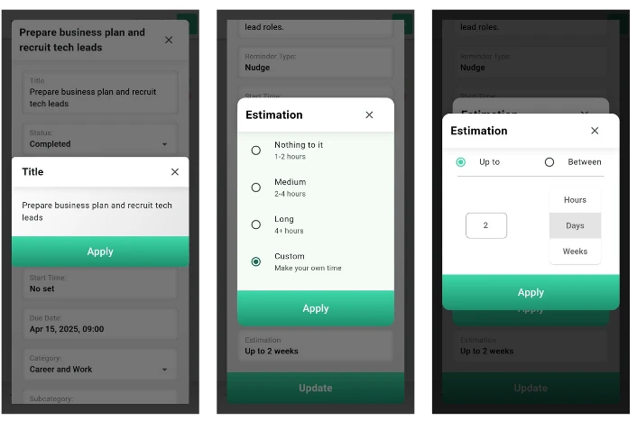 Spheres AI life manager mobile app built with Flutter and OpenAI by Orbilon Technologies