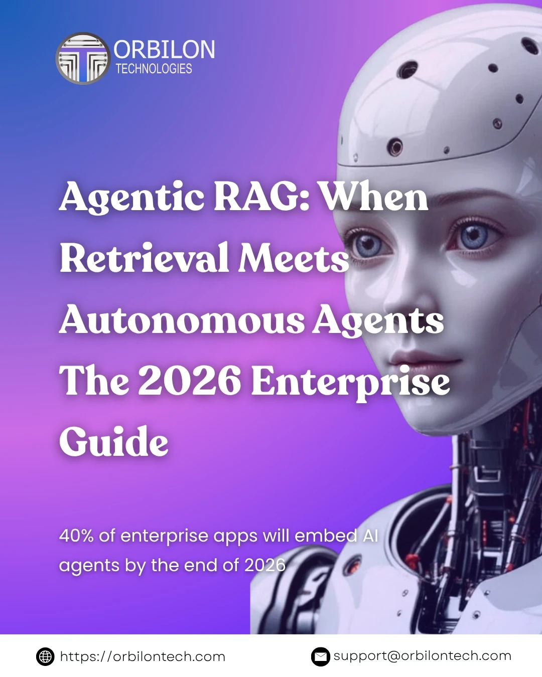 Agentic RAG — retrieval meets autonomous agents — 2026 enterprise guide — Orbilon Technologies