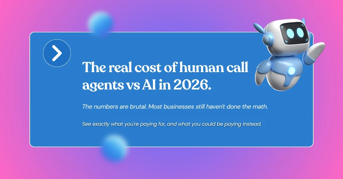 Human Call Agents vs AI in 2026: The Real Cost Breakdown